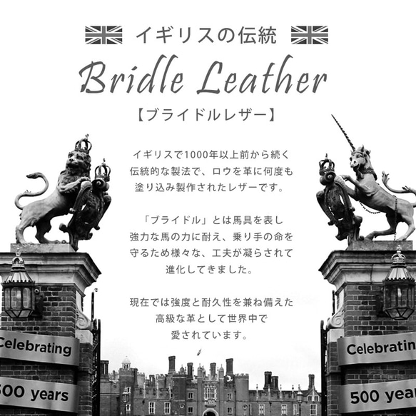極上 ブライドルレザー × 栃木レザー L型 ジップ キーケース 2枚目の画像