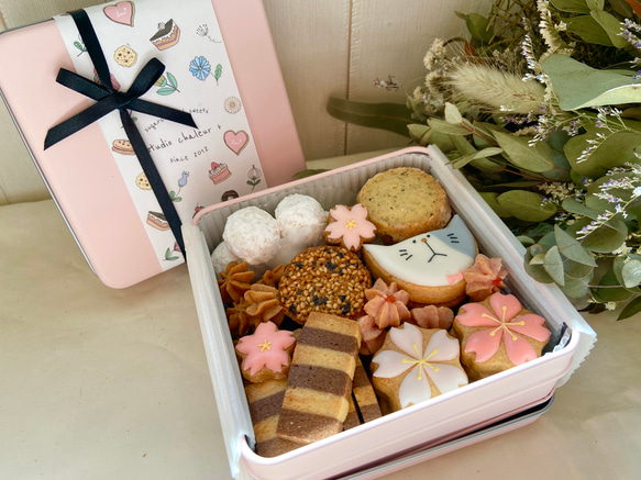 クッキー缶♩桜セット 1枚目の画像