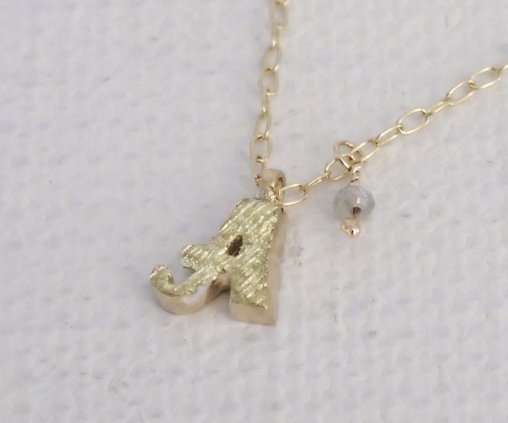 d-NH  -colore-  ネックレス ｢A｣  #7801A [ K10 × K18金箔 + ﾀﾞｲﾔﾓﾝﾄﾞ ]