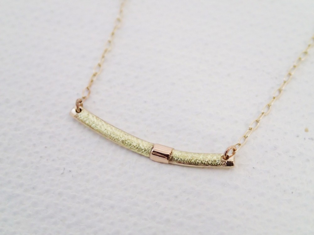 d-NHディーエヌエイチ  ネックレス [ K10 × K18 × K18金箔] #7237 ヌノメゾウガン        Ω