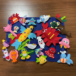 大漁フェルトのお魚釣りセット☆100匹 おもちゃ・人形 ronron 通販