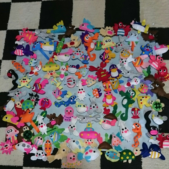 大漁！フェルトのお魚釣りセット☆100匹 おもちゃ・人形 ronron 通販｜Creema(クリーマ)