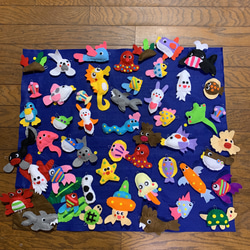 大漁フェルトのお魚釣りセット☆100匹 おもちゃ・人形 ronron