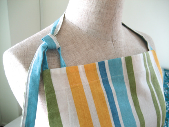 圍裙，鍋夾具的兩個自然色（印度棉花）“的免費送貨活動” 第3張的照片