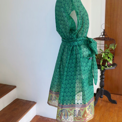 “免費送貨”的A字裙的夏天（印度紗麗布料） 第2張的照片