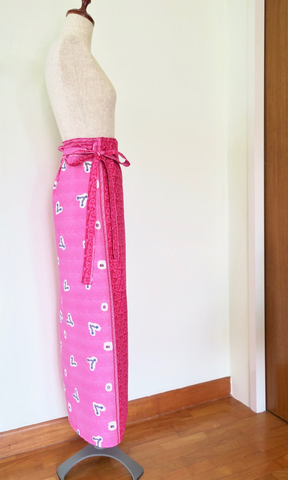 裹身裙，粉色（印尼布），含新加坡運費 第2張的照片