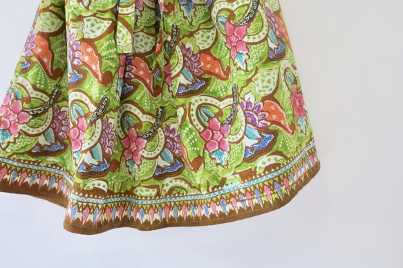 長裙，配腰帶，淺綠色（印度尼西亞布料），新加坡免費送貨 第3張的照片