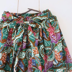 “購買2”長裙，腰帶和綠色（印尼布）免運費 第2張的照片