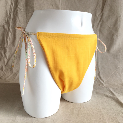 ふんどしパンツ【美味しい秋・みかん】柔らかいダブルガーゼを使った