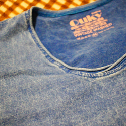 ビンテージ Tシャツ Lサイズ マリンブルー 【Ouky オーキー】 3枚目の画像