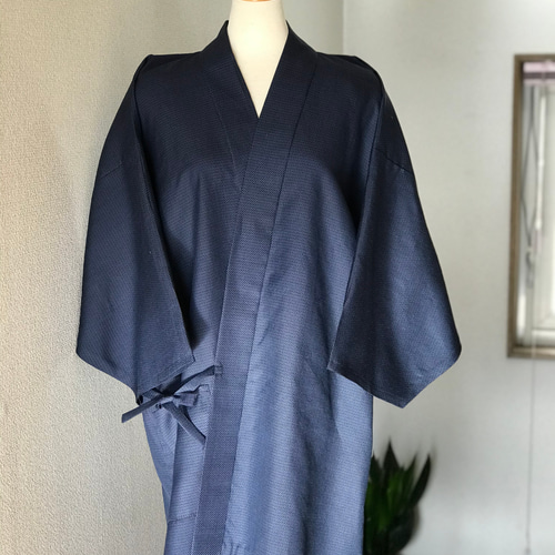 本場亀甲大島 男性用 作務衣 未使用反物仕立て 商標有 着物 yuki 通販 