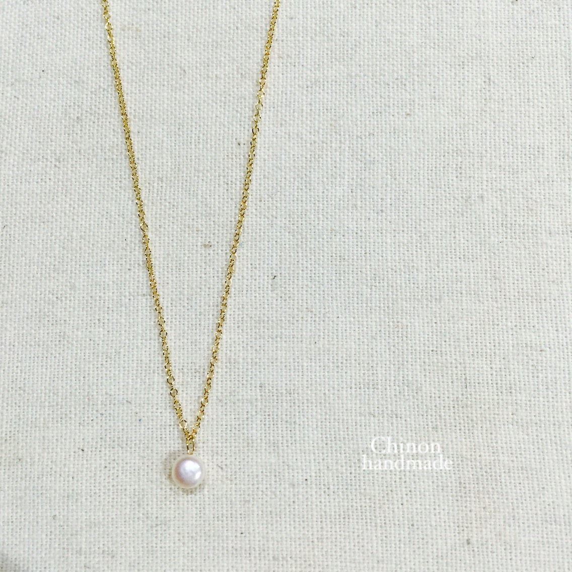 14kgf 淡水パールネックレス