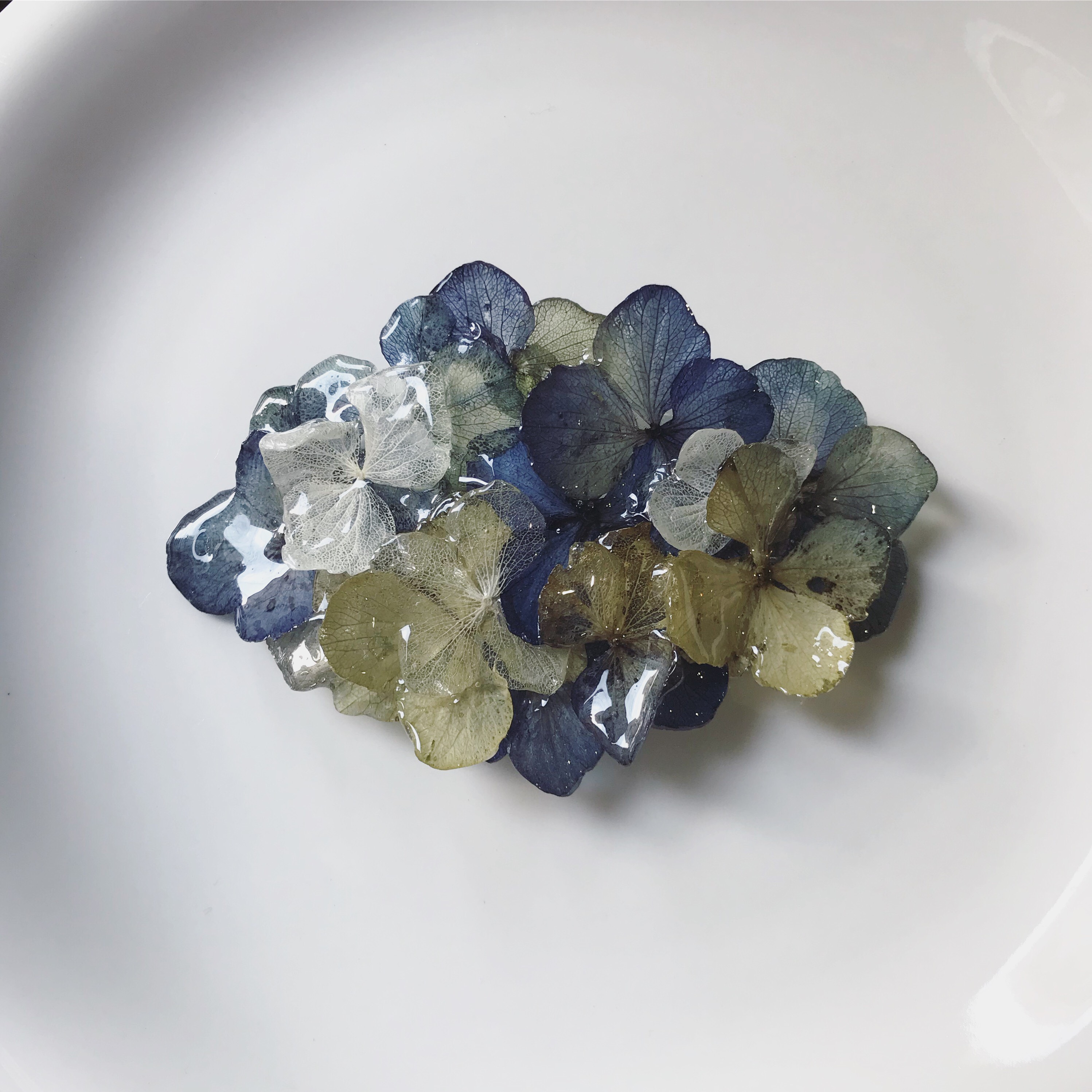 紫陽花のバレッタ