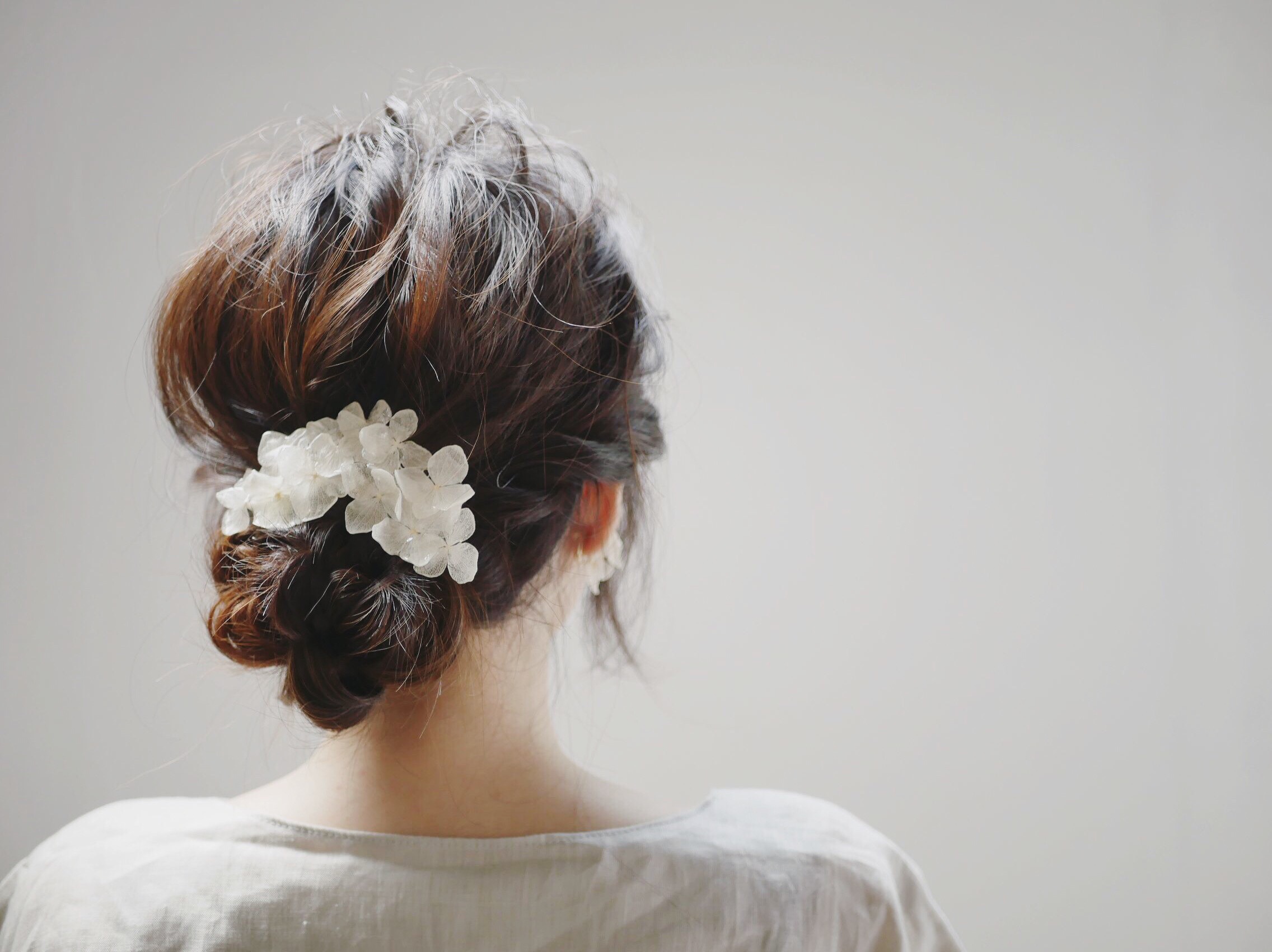 紫陽花ヘアアクセサリー  ウェディング