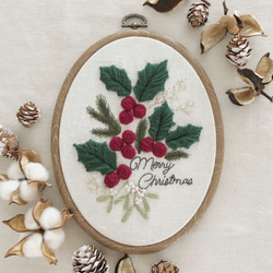〈刺繍キット〉クリスマスの刺繍フレーム 6枚目の画像