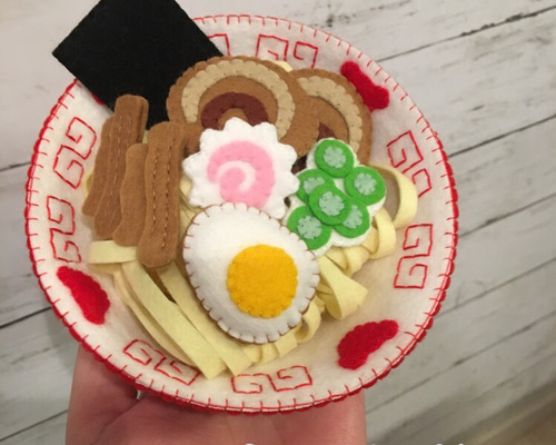 13 フェルトままごと　ラーメン屋さん　オーダーページ ラーメン屋さん - manimani mamagoto