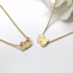 小さなテリアのネックレス 16k Gold Plated 3枚目の画像