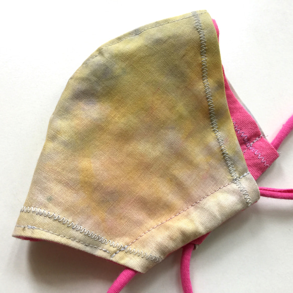 立体マスク[ Hoshi yo_02 ] 大人用M marumocci手染めタイダイ_フィルターポケット付 1枚目の画像