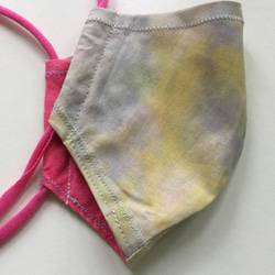 立体マスク[ Hoshi yo_02 ] 大人用M marumocci手染めタイダイ_フィルターポケット付 3枚目の画像