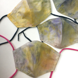 立体マスク[ Hoshi yo_02 ] 大人用M marumocci手染めタイダイ_フィルターポケット付 5枚目の画像