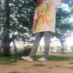 「タイヨウ」 そこらへんの神さまスケッチでBigＴシャツ 4枚目の画像