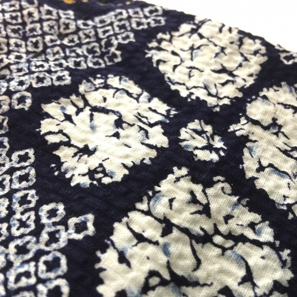 大人用マスク　浴衣生地 絞り染めー耳ゴムカラーアソートカラー 4枚目の画像