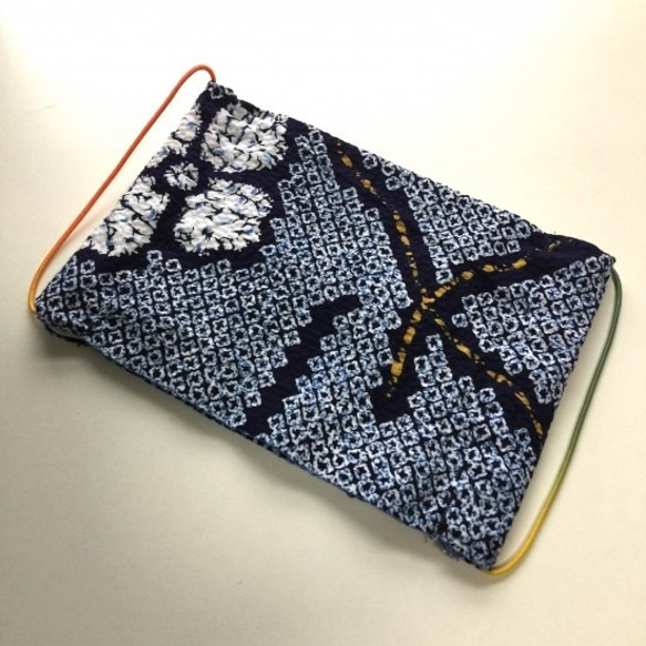 大人用マスク　浴衣生地 絞り染めー耳ゴムアソートカラー（ノーズワイヤー太め追加可） 4枚目の画像