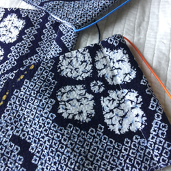 大人用マスク　浴衣生地 絞り染めー耳ゴムアソートカラー（ノーズワイヤー太め追加可） 3枚目の画像