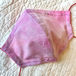 立体マスク「ハルノカゼ no.2」 大人用M　marumocciオリジナル手染めタイダイ・フィルターポケット付 1枚目の画像