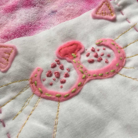 大人用ファッションマスク「晴れ時々猫になります」ネコマズルマスク 晒素材 4枚目の画像