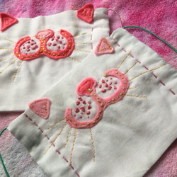 大人用ファッションマスク「晴れ時々猫になります」ネコマズルマスク 晒素材 6枚目の画像