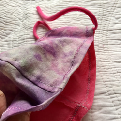 「Sunset cloud」 立体マスク 大人用M　marumocciオリジナル手染めタイダイ・フィルターポケット付 4枚目の画像