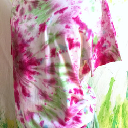 タイダイＴシャツ 「Omezame 」コットン S-size 2枚目の画像