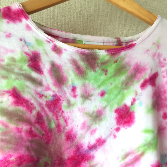タイダイＴシャツ 「Omezame 」コットン S-size 6枚目の画像