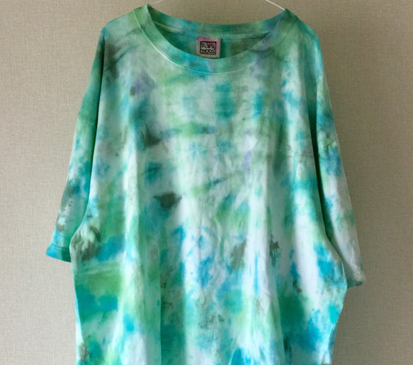 タイダイビッグＴシャツ 「マブタノウラニ 」コットン XXXL 2枚目の画像
