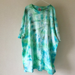 タイダイビッグＴシャツ 「マブタノウラニ 」コットン XXXL 3枚目の画像