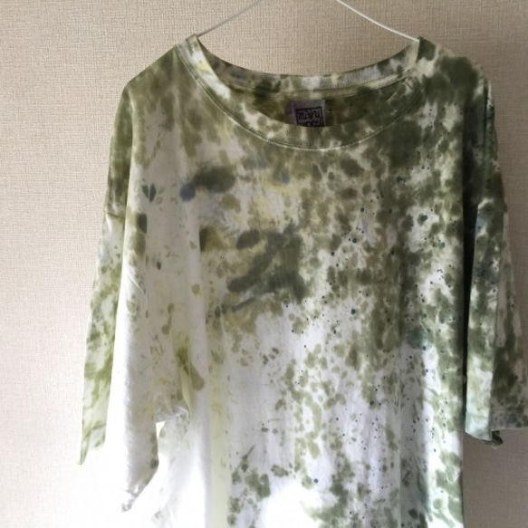 タイダイビッグＴシャツ 「ヒカリノ・コミチ 」コットン XXL 3枚目の画像