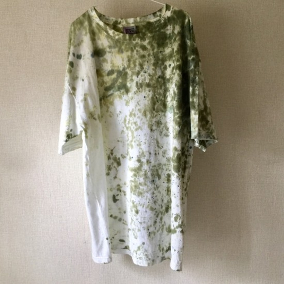 タイダイビッグＴシャツ 「ヒカリノ・コミチ 」コットン XXL 4枚目の画像