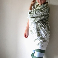 タイダイビッグＴシャツ 「ヒカリノ・コミチ 」コットン XXL 6枚目の画像