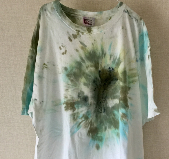 タイダイビッグＴシャツ 「marimo 」コットン XXL 1枚目の画像