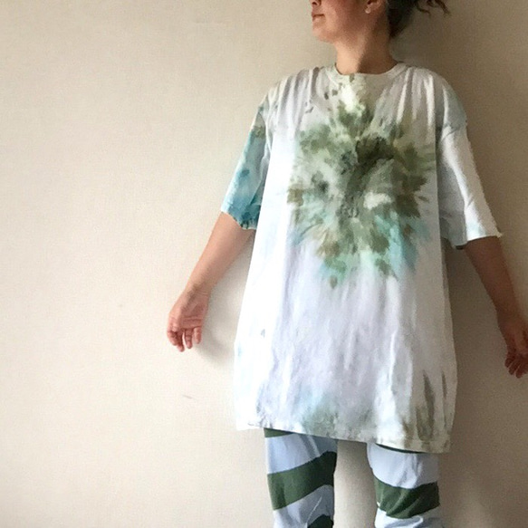 タイダイビッグＴシャツ 「marimo 」コットン XXL 2枚目の画像