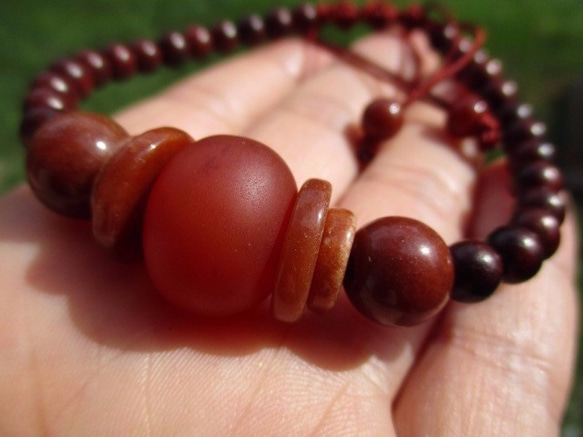 赤瑪瑙観音老天珠ブレスレット
