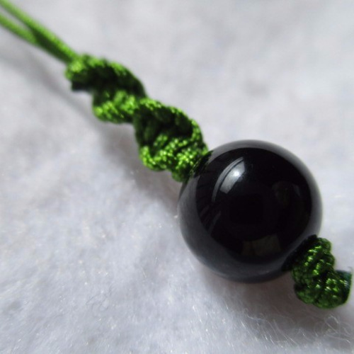 黒水晶ロシア産カンゴーム／ケアンゴームAAAブレスレット10mm珠16cm