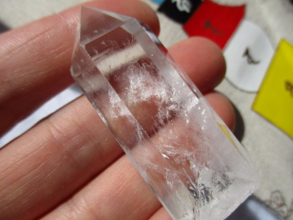 ヒマラヤ水晶 レインボー入り 天然の斑模様 六角柱 7 その他