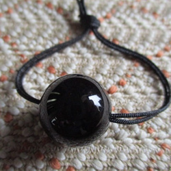 鑑別済 高品質３A チベット産 天然黒水晶：モリオン 16mm 最強の魔除けネックレスもしくはストラップ 2枚目の画像