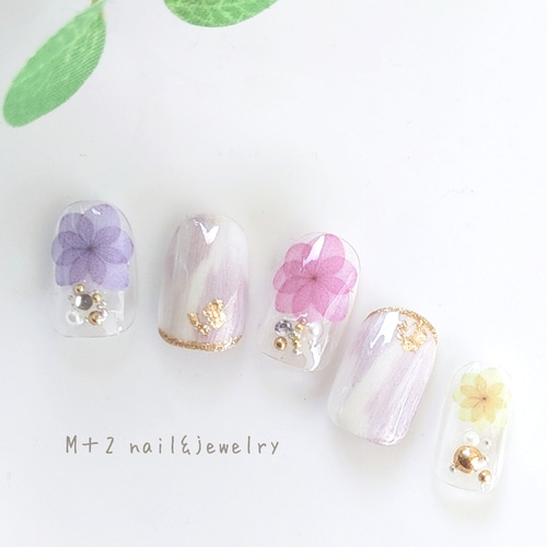 ◇NEW◇ flowerネイルチップ ネイル ネイルチップ（つけ爪） M+2 通販  