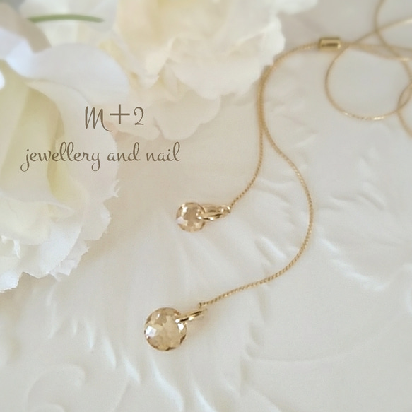 【送料無料】可愛いスワロ ロングネックレス　ラリエット　ネックレス 1枚目の画像