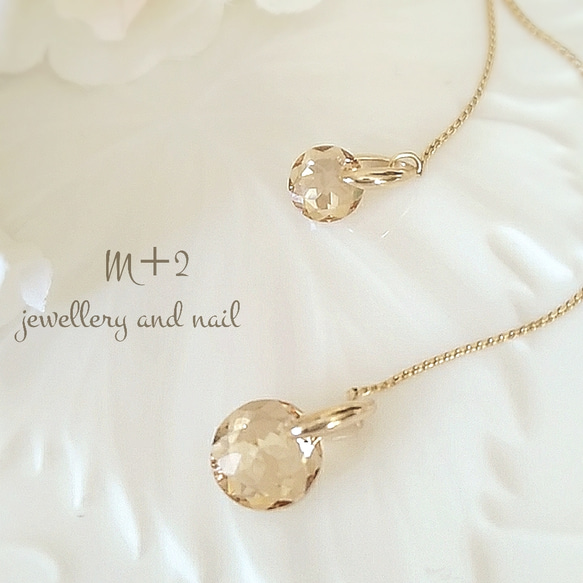 【送料無料】可愛いスワロ ロングネックレス　ラリエット　ネックレス 2枚目の画像