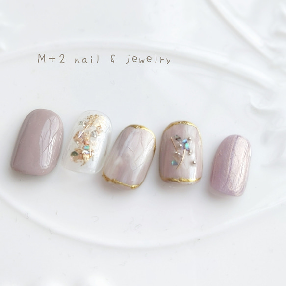 New☆アシットパープルニュアンスネイル ネイルチップ ネイルチップ