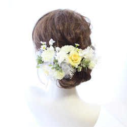 bridal head dress*garden yellow 4枚目の画像